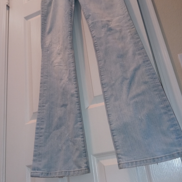 Seven7Jeans 25 BellBottom Baby Blue Jeans - Picture 3 of 11